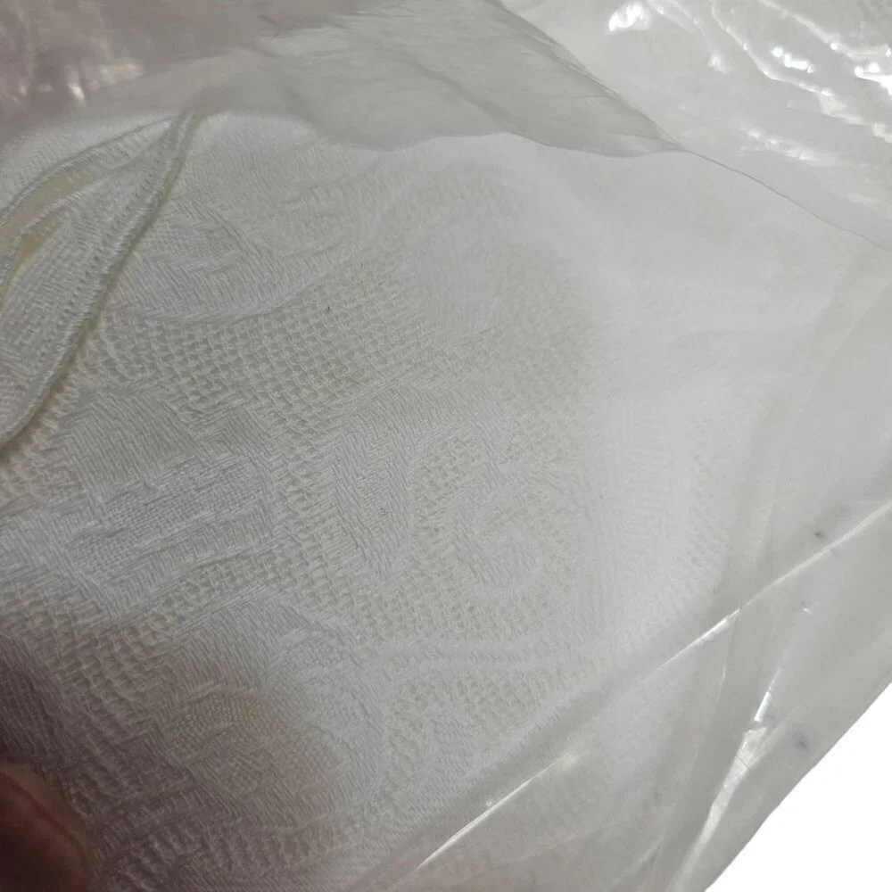 Vintage Timely Linens Nwt Old Dead Stock España Tablecloth White Jacquard Cotton